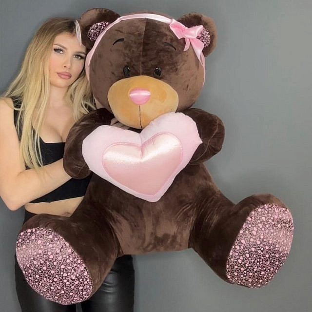 медведь Choco Milk 70 см вид спереди