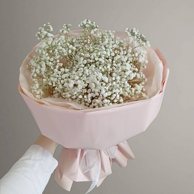 Букет 5 белых гипсофил
