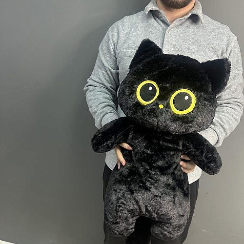 Котик черный 40 см